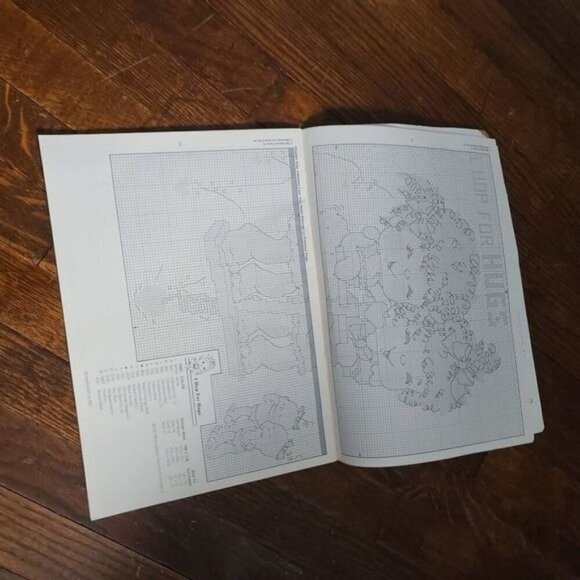 Vintage 80s Hugga Bunch Hallmark Cross Stitch Book - Picture 8 of 10